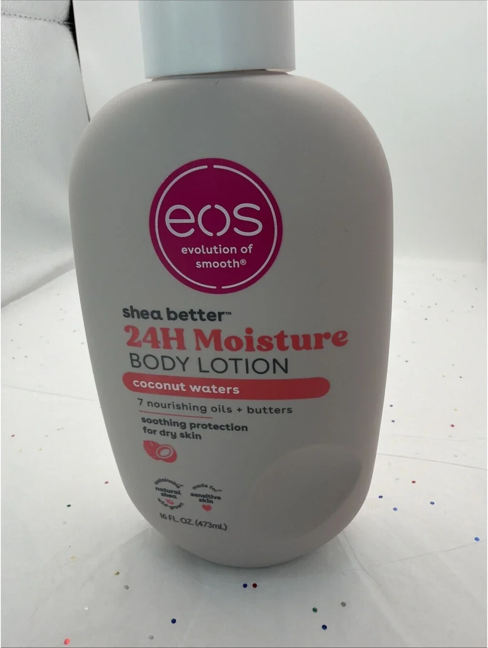 eos Shea Better Body Lotion Coconut Waters 16 oz 24H Moisture Shea Butter NEW
